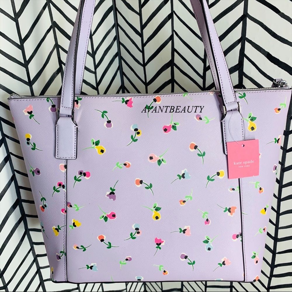 🔸 Wildflower ditsy Kate spade Cameron pocket tote - Picture 4 of 14